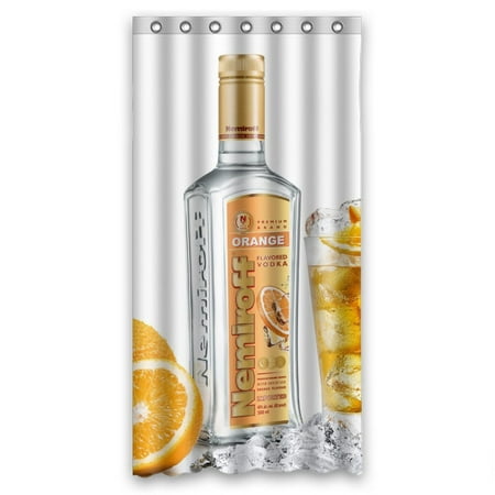 Ganma orange flavored vodka Shower Curtain Polyester Fabric Bathroom Shower Curtain 36x72 (Best Cheap Flavored Vodka)