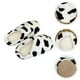 thumbnail image 5 of GOOHOCHY 1 par de pantuflas cálidas con estampado de vaca para estudiantes (negro y blanco), 5 of 8