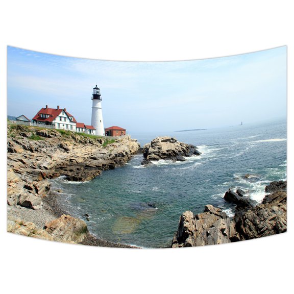 YKCG Lighthouse Ocean Wall Hanging Tapestry Wall Art 40x60 inches