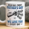 thumbnail image 2 of Personalized Dear Dad Happy Father’s Day 3D Effect Inflated Mug, Dad Fist Bump Coffee Mug, We Love You Every Day, Gift For Dad, Family Mug, 2 of 6