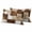 Dark Brown, variant on Lumbar Pillow Covers 12 x 20 Inches, Turquoise Patchwork Waterproof Throw Pillow Cover Set of 2, Modern Simple Abstract Geometric Boho Decorative Rectangle Cushion Covers for Patio/Tent/Couch/Garden