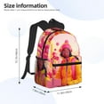 thumbnail image 2 of Vsdgher Digital Nomad Pink Landscape Unisex Large Capacity Bookbag, Schoolbag, Casual Daypack for High School, College, Teens, Travel, Work, 2 of 6