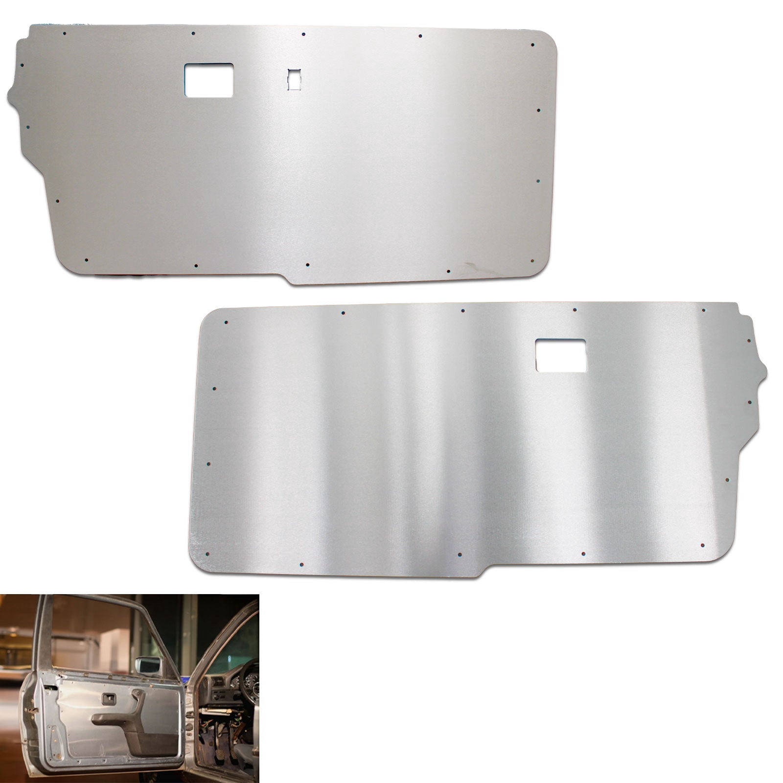 Aluminum Door Cards Panels For 2003-2009 350Z Coupe Z33