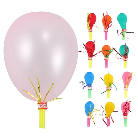 PAMINGONO 30Pcs Party Blower Colorful Blowouts Balloon Whistles For Kids Celebration Noise Maker Toy