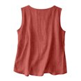 thumbnail image 6 of Resicozy Womens Cotton Linen Tank Tops 2026 Summer Casual Comfy Sleeveless Linen Shirts Loose Lightweight Gauze Cami Wine S, 6 of 6