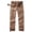 Brown, variant on Men's Cotton Cargo Pants, Multi-Pocket Loose Fit Casual Work Pants for Men,Size 32-42
