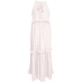 thumbnail image 3 of Lainuyoah Robes à Col Halter pour Femmes Printemps Volants Superposés Robe Plissée Sans Manches Plage Boho 2024 Robe Maxi, 3 of 6