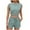 Green, variant on Lovzfmll Summer Jumpsuits for Women, Womens Summer Casual Solid Color Lace Bubble Crew Neck Comfortable and Lightweight Daily Set Sleeveless Jumpsuits Dressy Formal Shorts With Pockets Black M