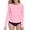 Pink, variant on RELLECIGA Women's Long Sleeve UPF 50 UV Protection Swim Top Bathing Suit Rash Guard Swim Shirt Long Sleeve Swimsuit