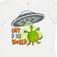 thumbnail image 4 of Inktastic Out of This World Cute Green Alien Ufo Boys or Girls Toddler T-Shirt, 4 of 5