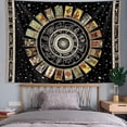 thumbnail image 3 of Tapiz de cartas del Tarot con estrellas, tapiz espiritual, tapiz de astrología del zodíaco, tapiz de constelación de brujas, tapiz estético para colgar en la pared para dormitorio de adolescentes, 3 of 5