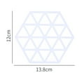 thumbnail image 6 of Limei Silicone Trivet Mats and Hot Pads 5.4" x 4.7" in Hexagon Heat Multifunction Kitchen Tool for Bowl Mats, Dish Mats Placemats, 6 of 7