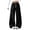 Black, variant on BXJX Womens Straight-leg Sweatpants, Fleece Lined Drawstring Elastic Waist Fall Winter Daily Bottoms with Pockets Light Blue Size S-2XL