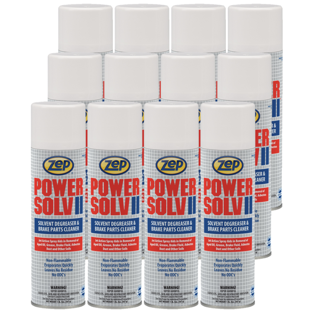 Zep Power Solv II HeavyDuty Solvent Degreaser 20 Ounce 20301 (Case of 12)