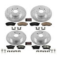 thumbnail image 3 of PowerStop Front and Rear Z23 Evolution Sport Carbon-Fiber Ceramic Brake Pad and Drilled & Slotted Rotor Kit Fits: SUZUKI Select Models K5888, 3 of 10