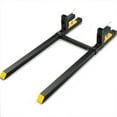 thumbnail image 1 of VEVOR Pallet Forks, 2000 lbs Tractor Bucket Forks, 60" Total Length Clamp on Pallet Forks with Adjustable Stabilizer bar, Heavy Duty Pallet Forks for Tractor Attachments, Skid Steer, Loader Bucket, 1 of 9