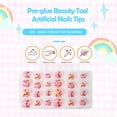 thumbnail image 3 of Soidarity 1 Juego de puntas de uñas artificiales Prensa en las uñas para niños Dibujos animados Adorable Pre-pegamento Cobertura completa Salón DIY Kit Type3 NO3 Soidarity CE011465-19, 3 of 6