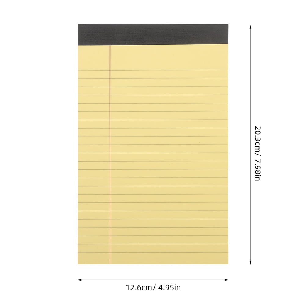 GOOHOCHY Yellow Note Pads for Students Portable and Versatile Use with Tearable Pages Legal Size 8.5 x 11 Inches