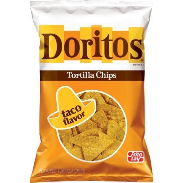 doritos tortilla chips, taco flavor, 12oz bag (pack of 3)