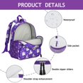 thumbnail image 2 of Adorable Alpaca Student Backpack – Cute Llama Cartoon Pattern with Kawaii Design, Lightweight and Durable for School, 2 of 6