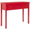 thumbnail image 3 of SAFAVIEH Cindy Console Table With Storage Drawers Red, 3 of 5