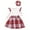 White, variant on Sngxgn Girl's 2 Piece Outfits Long Sleeve Crop Tops Ribbed Tank Top and Pleated Skirt Set(White,2Y)