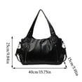 thumbnail image 3 of LONGshukeji Tote Bag for Women Soft Leather Hobo Purses Large Satchel Bags Crossbody Slouchy Bag Multi Pockets Handbags, 3 of 6