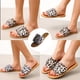 thumbnail image 1 of Zapatos de playa planos con punta abierta y hebilla de cinturón con estampado de leopardo de gran tamaño Wmkox8yii hj789, 1 of 9