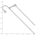 thumbnail image 2 of FJC Finejewelers 14 kt White Gold Adjustable Bright Cut Cable Chain 22 Inches x 1.1 mm, 2 of 5