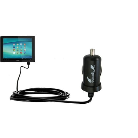 Gomadic Intelligent Compact Car / Auto DC Charger suitable for the Archos 97 Xenon - 2A / 10W power at half the size. Uses Gomadic TipExchange Technol