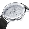 thumbnail image 1 of Reloj de negocios para hombre, luminoso, resistente al agua, con doble esfera, 0052G, 1 of 5