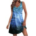 thumbnail image 1 of Summer Dress for Women,Dress for Women,Womens Summer Fashion Printing Pocket Sleeveless V-Neck Dress,Womens Summer Dress,Womens Summer Dress, 1 of 5