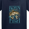 thumbnail image 4 of Inktastic Born to Fish Youth T-Shirt, 4 of 5