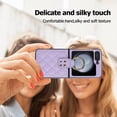 thumbnail image 3 of Allytechgroup Galaxy Flip 6 Case with Ring Holder Stand, Premium PU Leather Stylish Shockproof Anti-Scratch Portable Phone Case Cover for Samsung Galaxy Z Flip 6, Purple, 3 of 8