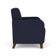 thumbnail image 2 of Siena Lounge Reception Oversize Guest Chair / Walnut Wood Legs / Navy Blue, 2 of 5
