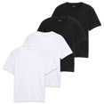 thumbnail image 1 of TOM TAILOR Camiseta para hombre, pack de 4 - Crew Neck Tee, cuello redondo, regular fit, algodón Blanco/Negro M (Medium), 1 of 7