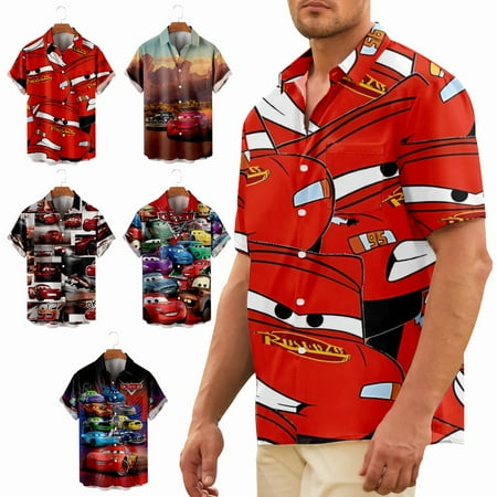 

Big & Tall Men Button Down T-Shirts with Pocket Cheap Tops Plus Size Men
