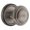 Antique Pewter, variant on Grandeur Geocir_Prv_234 Georgetown Solid Brass Rose Privacy Door Knob Set - Grey