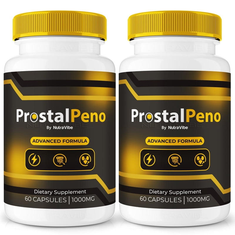 (2 Pack) ProstalPeno - Official Prostal Peno Pills For Prostate Heath, All Natural Formula To Support Control, Energy & Overall Well-Being, Review (120 Capsules)