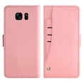 thumbnail image 3 of Compatible avec Samsung Galaxy S7 edge Étui Portefeuille avec Dragonne en Cuir, Couverture Rabattable, Porte-Cartes, Support pour Téléphone, pour Femmes et Hommes - Rose, 3 of 4