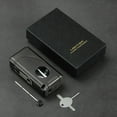 thumbnail image 6 of All in One Triple Jet Flame Butane Torch Lighter Built-in Cutter, Cutter V Cut, Punch, Holder Function, Draw Enhancer Tool, Refillable and Adjustable Windproof Lighter. Grey(Sold Without Gas) ﻿, 6 of 6