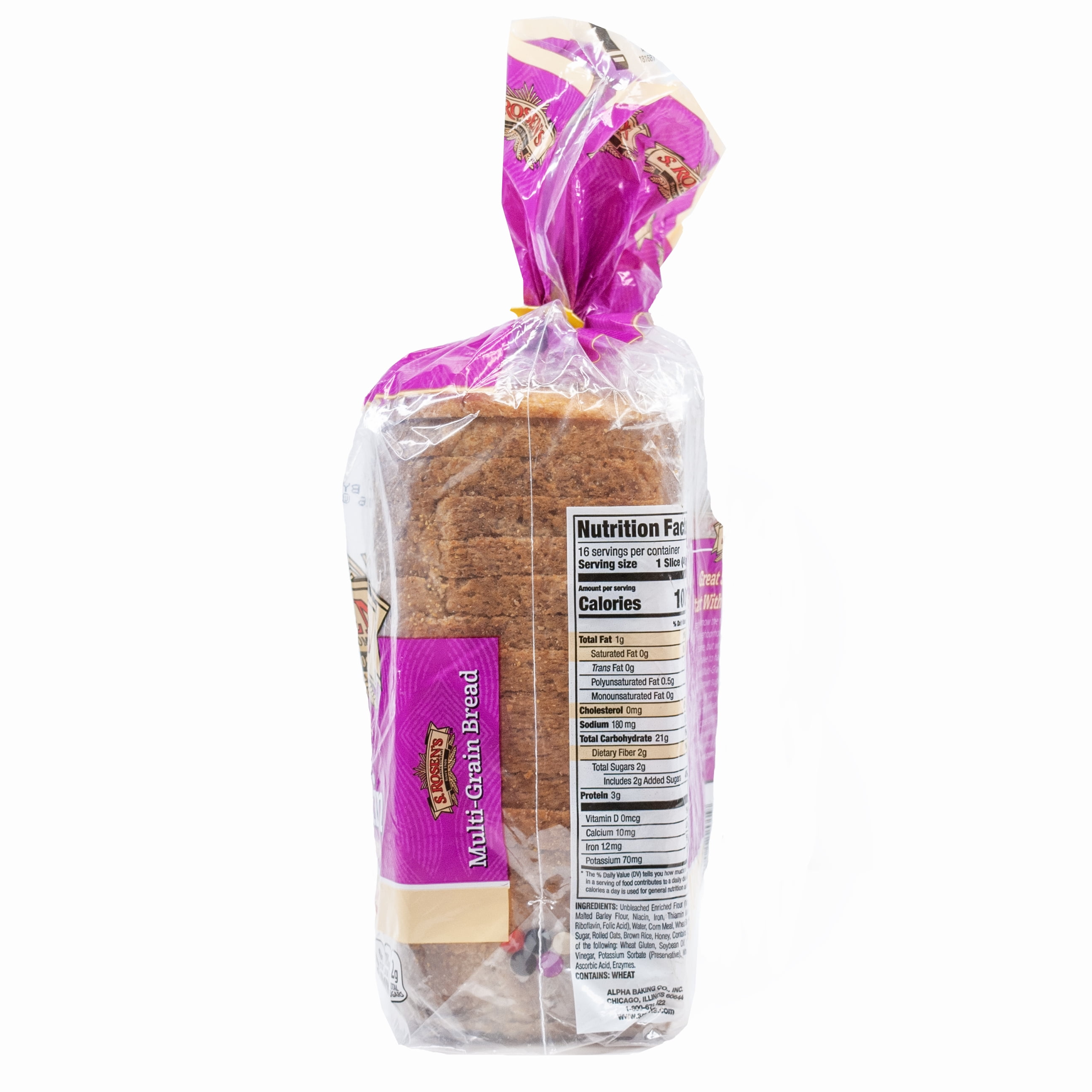 S. Rosen's Multi-Grain Bread Loaf, Fresh 24 oz.
