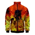thumbnail image 4 of Chaqueta con estampado 3D de Kirin, mito chino, para hombre, abrigo con estampado de animales de gran tamaño, estilo urbano, para primavera y otoño, chaquetas con cremallera, 4 of 4