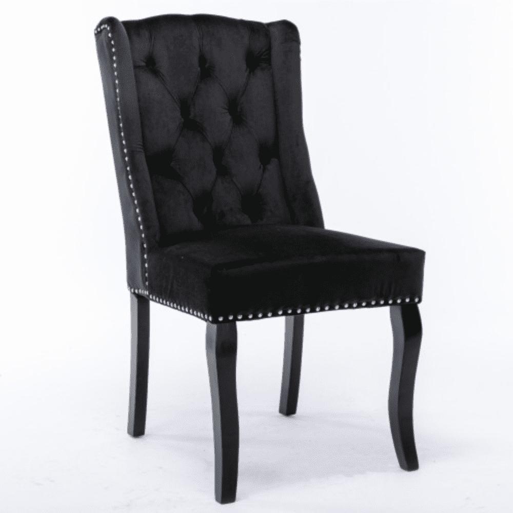 Furniture,Wingback Dining Chair，Traditional Tufted Upholstered America