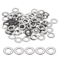 M5 Flat Washer for Screw, 120Pcs 304 Stainless Steel Washers 5MM ID x 10MM OD x 1MM Thick(Silver Tone)