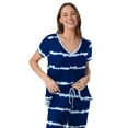 thumbnail image 4 of Layla Women's Sleepwear 2-Piece Knit Short Sleeve Top and Pant Pajama Set, Sizes XS-4X, 4 of 6