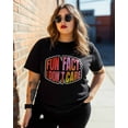 thumbnail image 3 of Women's Graphic T-Shirt Black 2XL Women's Tops Fun Fact: I Don't Care Crew Neck Short Sleeve Shirts for Women, 3 of 3
