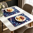 thumbnail image 6 of DefiDgd 18x12inch USA Anniversary Patriotic Placema,Red Blue and White Heat Insulation for 4th Of July Party Dinner Banquet Tabletop Home Decoration Supplies(J), 6 of 6
