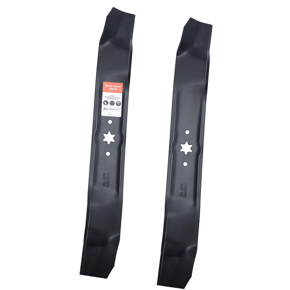 942-0616A 42-Inch Mulching Mower Blades – 3-in-1 for Cub Cadet, Troy-Bilt Bronco/Pony, MTD Riding Lawn Tractors