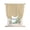 Beige, Sand, White, variant on Light Grey Striped Tie Up Curtains for Small Windows,Adjustable Rod Pocket Valance 45 Inch Short, Farmhouse Stripes Modern Vintage Window Treatment Balloon Roman Blind Shade, 34" x 45"